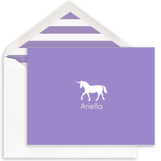 Unicorn Folded Note Cards